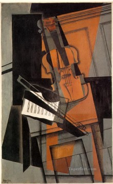 フアン・グリス Painting - ヴァイオリン 1916年 フアン・グリス
